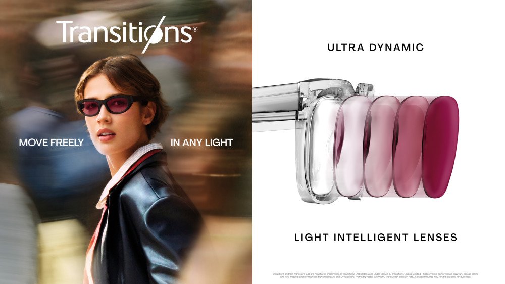 Dame med brilleglass fra Transitions®