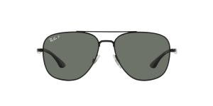 RAYBAN GENERAL 0RB3683 002/58 Solbrille Sort med Grønn glass