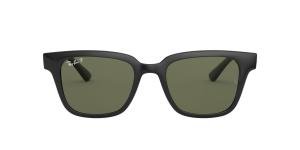 RAYBAN Unknown 0RB4323 601/9A Solbrille Sort med Grønn glass