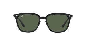 RAYBAN 0RB4362 601/71 Solbrille Sort med Grønn glass