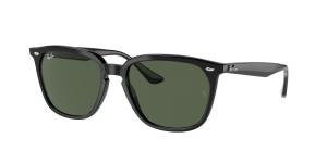 RAYBAN 0RB4362 601/71 Solbrille Sort med Grønn glass