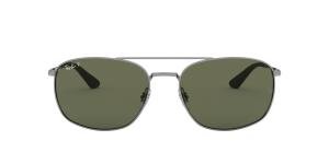 RAYBAN CLUBMASTER 0RB3016 W0366 Solbrille Multi med Grønn glass