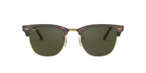 RAYBAN CLUBMASTER 0RB3016 W0366 Solbrille Multi med Grønn glass