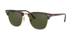 RAYBAN CLUBMASTER 0RB3016 W0366 Solbrille Multi med Grønn glass