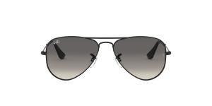 RAYBAN JUNIOR AVIATOR 0RJ9506S 220/11 Solbrille Sort med Grå / Sort glass