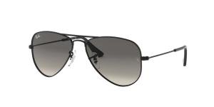 RAYBAN JUNIOR AVIATOR 0RJ9506S 220/11 Solbrille Sort med Grå / Sort glass