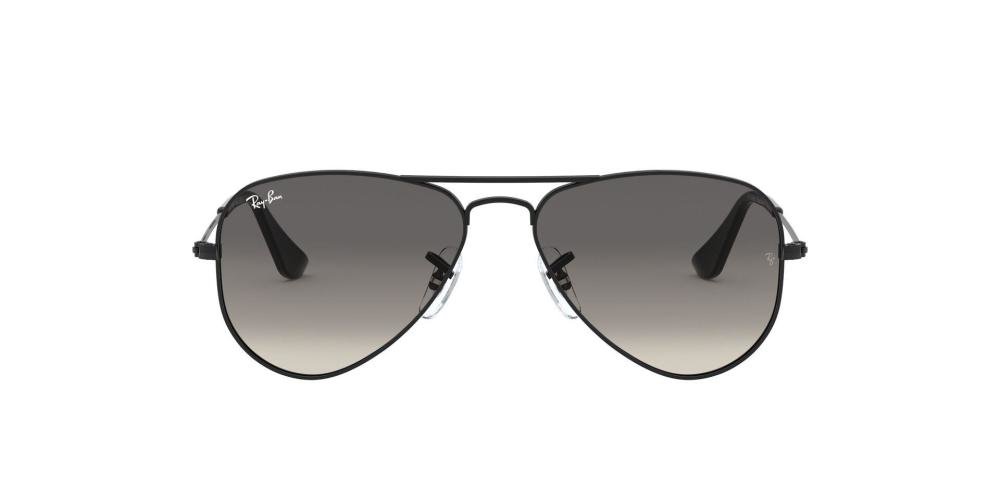 RAYBAN JUNIOR AVIATOR 0RJ9506S 220/11 Solbrille Sort med Grå / Sort glass