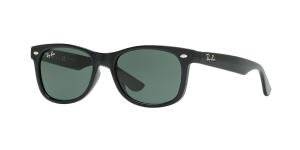 RAYBAN JUNIOR NEW WAYFARER 0RJ9052S 100/71 Solbrille Sort med Grønn glass