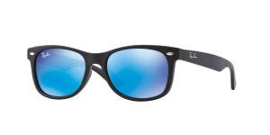 RAYBAN JUNIOR NEW WAYFARER 0RJ9052S 100S55 Solbrille Sort med Speil glass