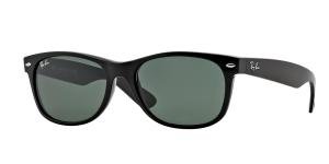 RAYBAN NEW WAYFARER 0RB2132 901L Solbrille Grå med Grønn glass