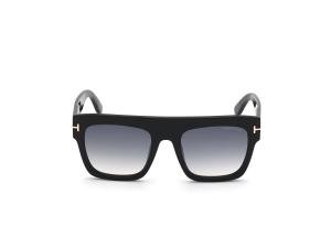 TOM FORD FT0847 01B Solbrille Sort med Grå / Sort glass