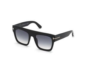 TOM FORD FT0847 01B Solbrille Sort med Grå / Sort glass