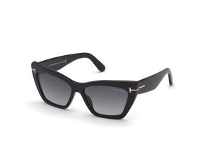 TOM FORD FT0871 01B Solbrille Sort med Grå / Sort glass