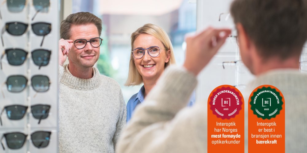 Interoptik vinner Norsk Kundebarometer og Norsk Bærekraftbarometer 2025